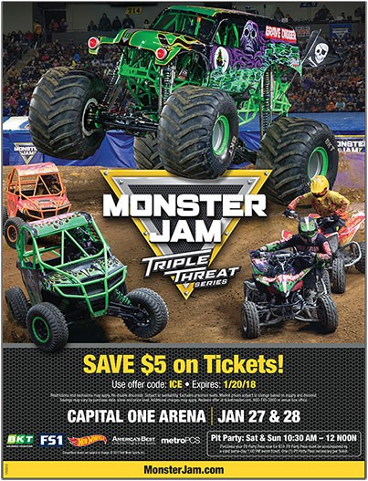 Monster Jam Triple Threat Series at Vivint Smart Home Arena
