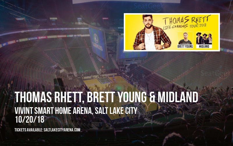 Thomas Rhett, Brett Young & Midland at Vivint Smart Home Arena tickets Thomas Rhett, Brett Young & Midland at Vivint Smart Home Arena