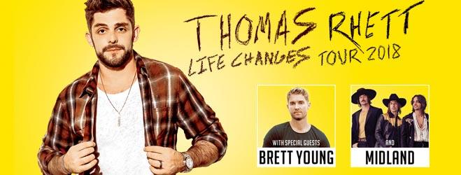 Thomas Rhett, Brett Young & Midland at Vivint Smart Home Arena
