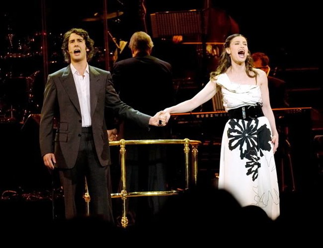 Josh Groban & Idina Menzel at Vivint Smart Home Arena