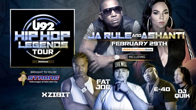 U92 Hip Hop Legends: Ashanti, Ja Rule, Fat Joe & E-40 at Vivint Smart Home Arena